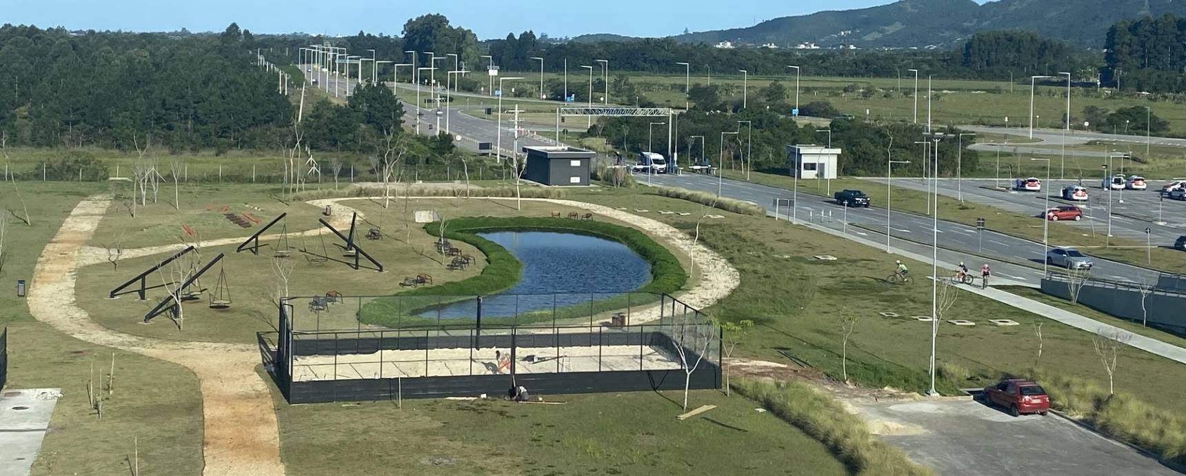 Beach Tennis Court remains on Floripa airport for free