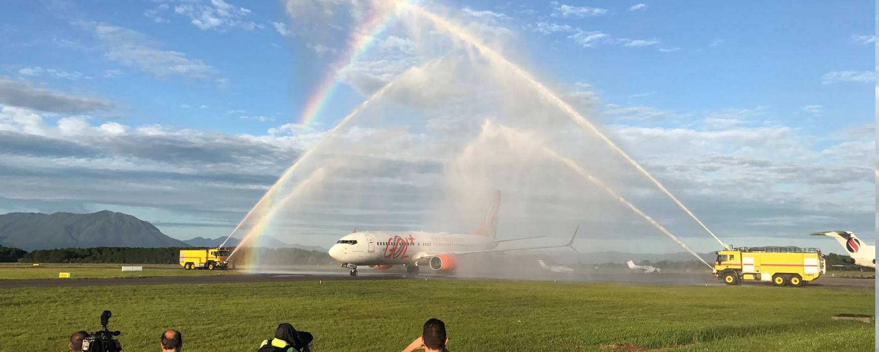 Com batismo de aeronave, Floripa Airport passa a operar o Aeroporto de Florianópolis