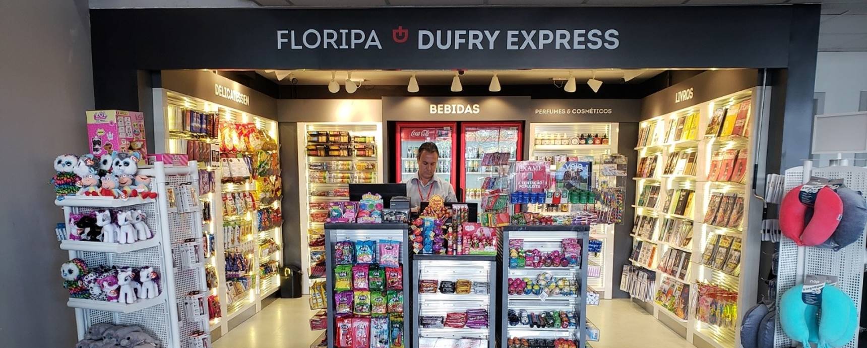 Duas unidades da Dufry Express são abertas no Aeroporto de Florianópolis