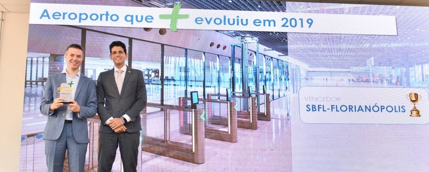 Der internationale Flughafen Florianópolis gewinnt den Aeroportos + Brasil Award des Infrastrukturministeriums