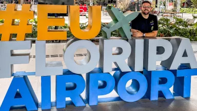 Der internationale Flughafen Florianópolis veranstaltet mit Airport Talk eine Sondertour zur Jubiläumsfeier